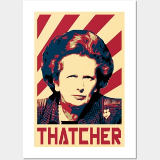 Margaret Thatcher Retro Propaganda Posters and Art